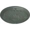 Ekena Millwork Athens Ceiling Medallion (Fits Canopies up to 3 5/8"), 26 1/4"OD x 3 1/4"P, Cloud Burst Crackle CM27ATCBC - alternate 3
